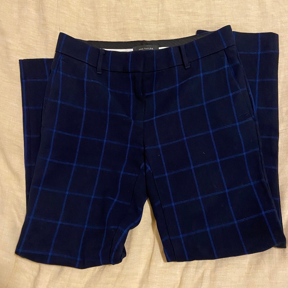 Ann Taylor | Plaid Ankle Pant | Size 00